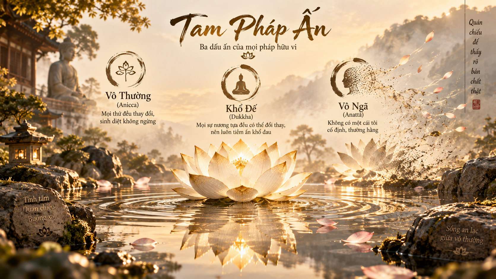 Chiếu soi Ngũ Uẩn qua Tam Pháp Ấn
